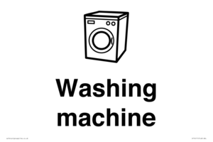 Dementia washing machine sign